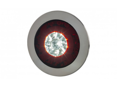 Lampa zespolona tylna HOR 75 - LUCY, diodowa 12/24V (z pierścieniem, światło cofania, światło przeciwmgielne, światło pozycyjne, przewód 4x0,5 mm2, dł